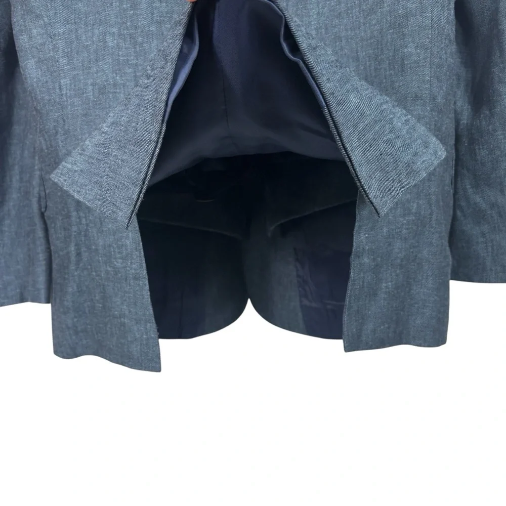 Joseph Abboud Blazer Vest Combo Set Linen Blend Blue Jacket Sport Coat Men's 42L